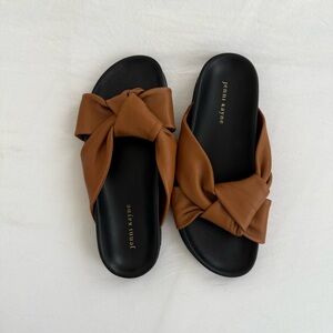 Jenni Kayne leather knot sandal **worn once**